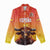 Personalized Spain Bull with Crown Women Casual Shirt Espana Flag with Coat of Arms