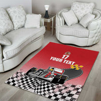 Custom Spain Formula One Area Rug Motorsport with Flag F1 World Championship