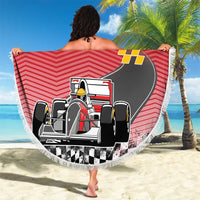 Custom Spain Formula One Beach Blanket Motorsport with Flag F1 World Championship