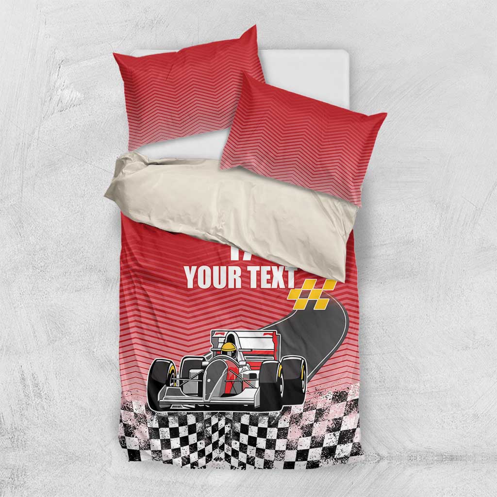 Custom Spain Formula One Bedding Set Motorsport with Flag F1 World Championship