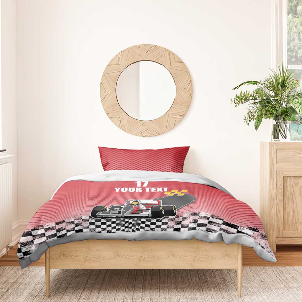 Custom Spain Formula One Bedding Set Motorsport with Flag F1 World Championship