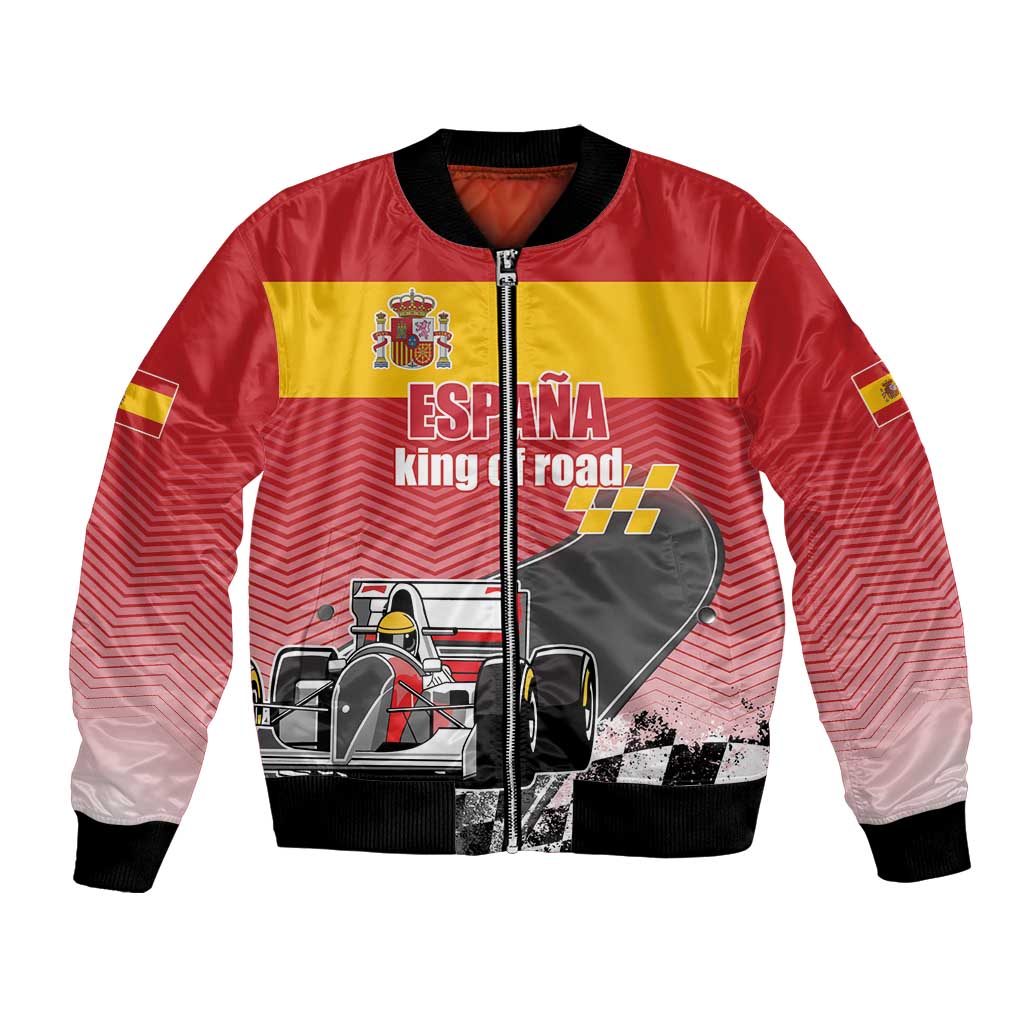 Custom Spain Formula One Bomber Jacket Motorsport with Flag F1 World Championship