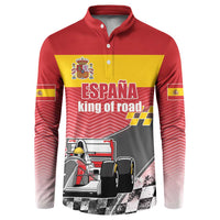 Custom Spain Formula One Button Sweatshirt Motorsport with Flag F1 World Championship