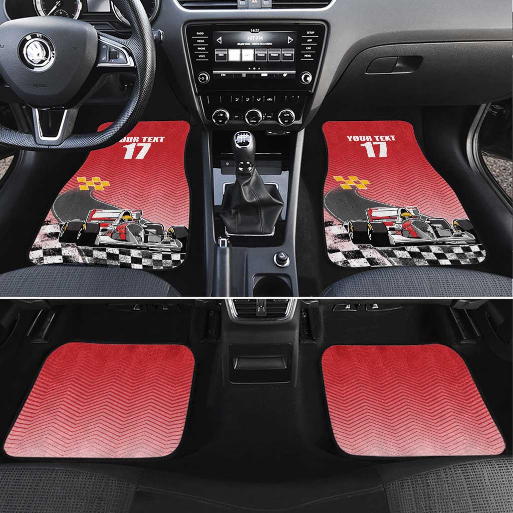 Custom Spain Formula One Car Mats Motorsport with Flag F1 World Championship