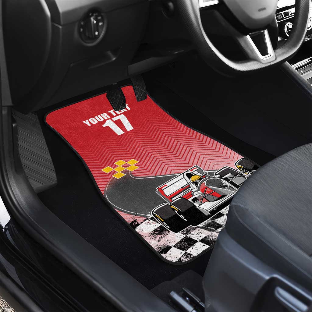 Custom Spain Formula One Car Mats Motorsport with Flag F1 World Championship