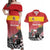 Custom Spain Formula One Couples Matching Off Shoulder Maxi Dress and Hawaiian Shirt Motorsport with Flag F1 World Championship