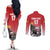 Custom Spain Formula One Couples Matching Off The Shoulder Long Sleeve Dress and Long Sleeve Button Shirt Motorsport with Flag F1 World Championship