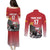 Custom Spain Formula One Couples Matching Puletasi and Long Sleeve Button Shirt Motorsport with Flag F1 World Championship