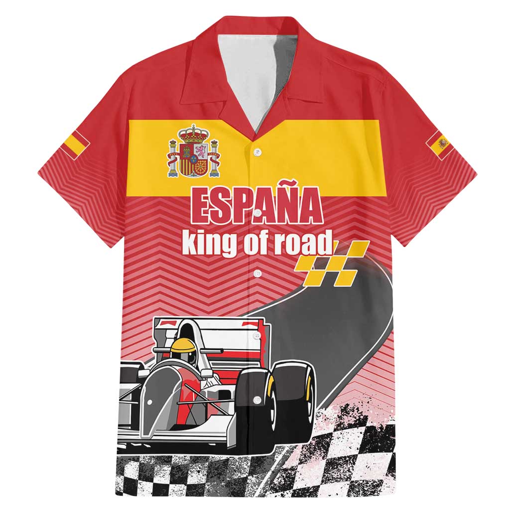 Custom Spain Formula One Family Matching Mermaid Dress and Hawaiian Shirt Motorsport with Flag F1 World Championship