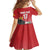 Custom Spain Formula One Family Matching Off The Shoulder Long Sleeve Dress and Hawaiian Shirt Motorsport with Flag F1 World Championship
