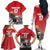 Custom Spain Formula One Family Matching Off The Shoulder Long Sleeve Dress and Hawaiian Shirt Motorsport with Flag F1 World Championship