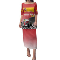 Custom Spain Formula One Family Matching Puletasi and Hawaiian Shirt Motorsport with Flag F1 World Championship