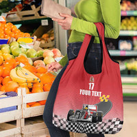 Custom Spain Formula One Grocery Bag Motorsport with Flag F1 World Championship