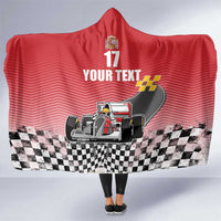 Custom Spain Formula One Hooded Blanket Motorsport with Flag F1 World Championship