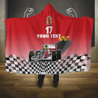 Custom Spain Formula One Hooded Blanket Motorsport with Flag F1 World Championship