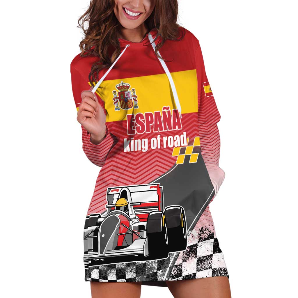 Custom Spain Formula One Hoodie Dress Motorsport with Flag F1 World Championship