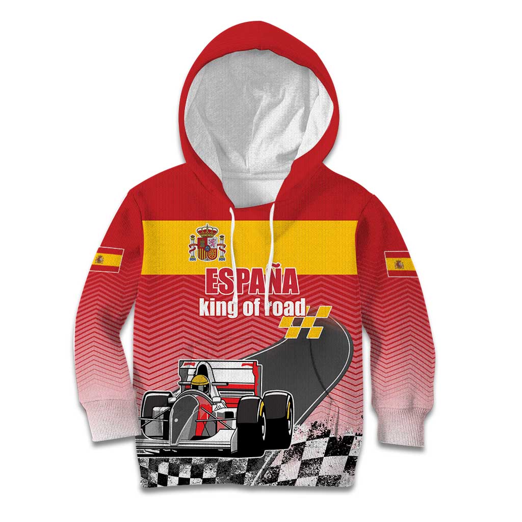 Custom Spain Formula One Kid Hoodie Motorsport with Flag F1 World Championship
