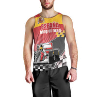 Custom Spain Formula One Men Tank Top Motorsport with Flag F1 World Championship