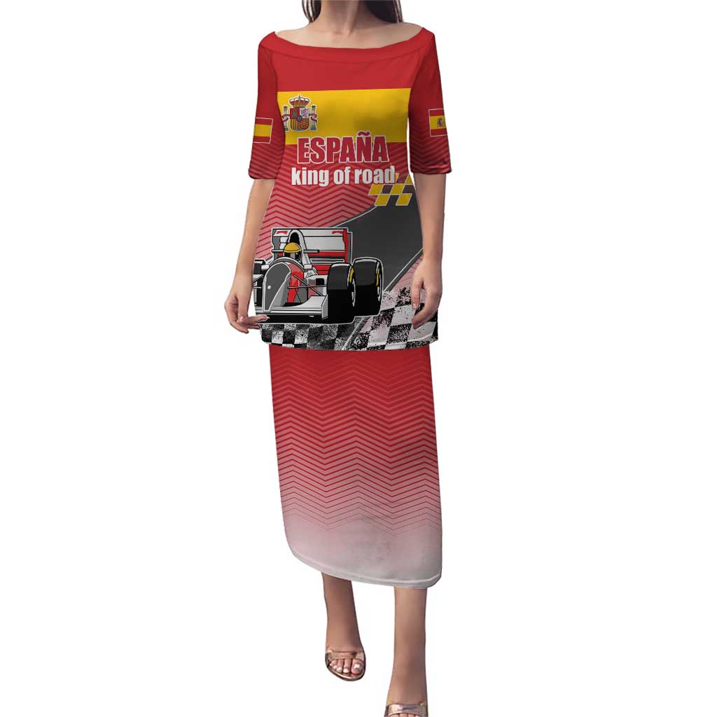 Custom Spain Formula One Puletasi Motorsport with Flag F1 World Championship