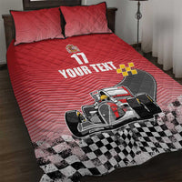 Custom Spain Formula One Quilt Bed Set Motorsport with Flag F1 World Championship