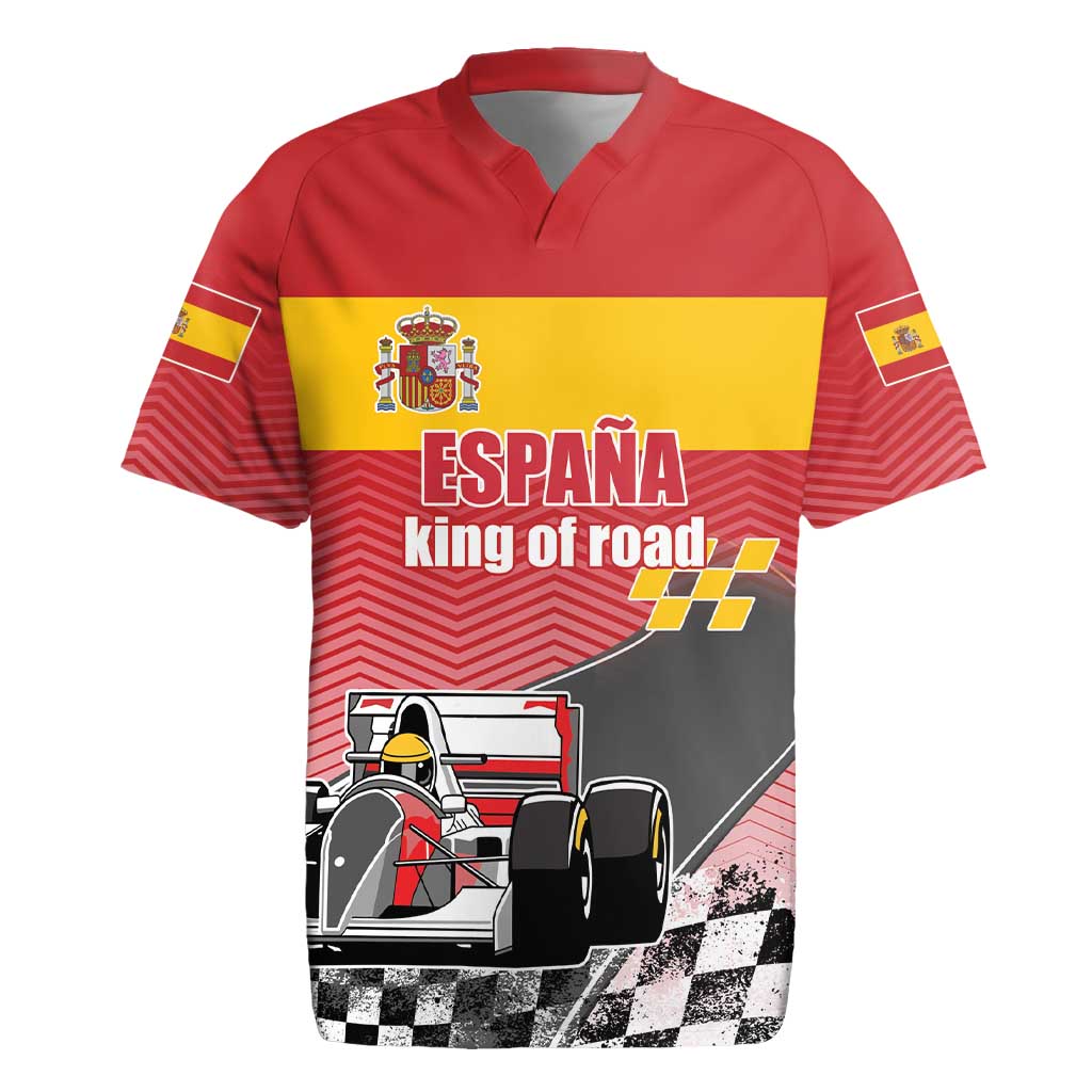 Custom Spain Formula One Rugby Jersey Motorsport with Flag F1 World Championship