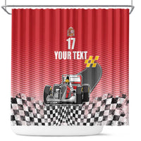 Custom Spain Formula One Shower Curtain Motorsport with Flag F1 World Championship