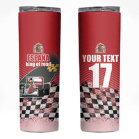 Custom Spain Formula One Skinny Tumbler Motorsport with Flag F1 World Championship