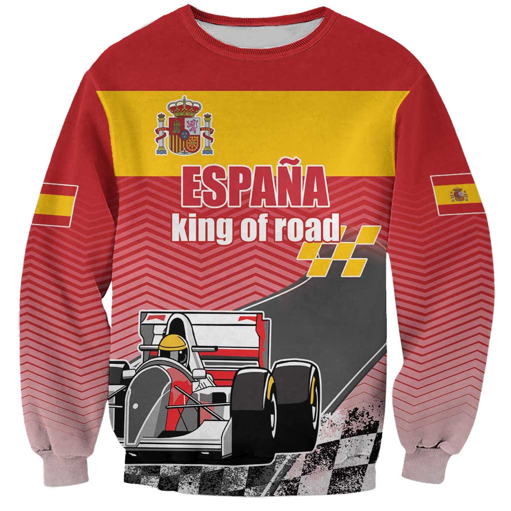 Custom Spain Formula One Sweatshirt Motorsport with Flag F1 World Championship