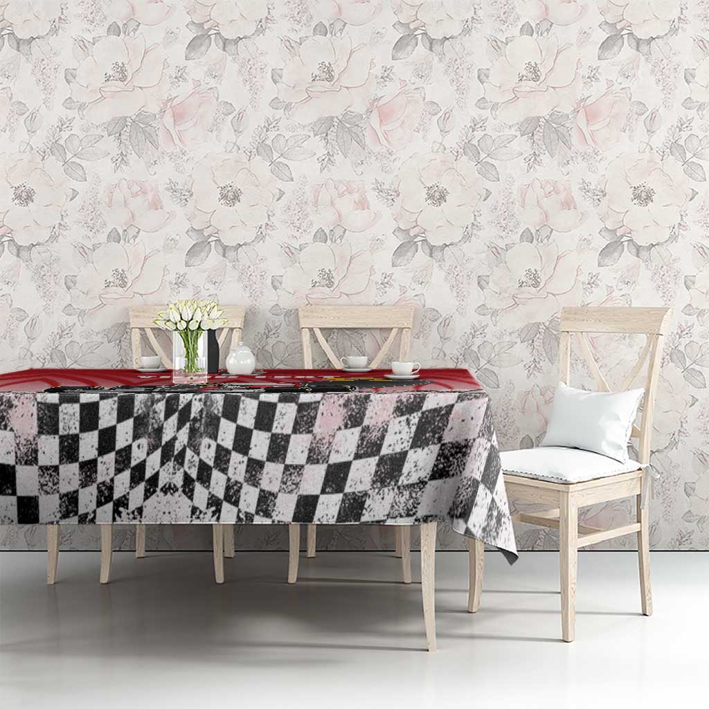 Custom Spain Formula One Tablecloth Motorsport with Flag F1 World Championship