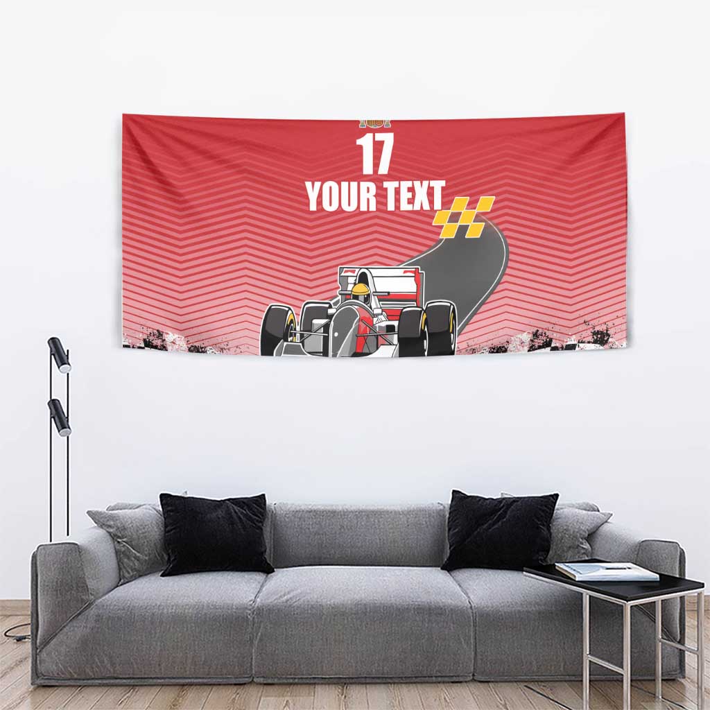 Custom Spain Formula One Tapestry Motorsport with Flag F1 World Championship