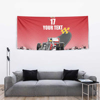Custom Spain Formula One Tapestry Motorsport with Flag F1 World Championship