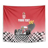 Custom Spain Formula One Tapestry Motorsport with Flag F1 World Championship
