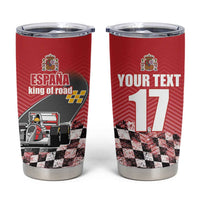 Custom Spain Formula One Tumbler Cup Motorsport with Flag F1 World Championship