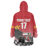 Custom Spain Formula One Wearable Blanket Hoodie Motorsport with Flag F1 World Championship