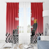 Custom Spain Formula One Window Curtain Motorsport with Flag F1 World Championship