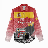 Custom Spain Formula One Women Casual Shirt Motorsport with Flag F1 World Championship