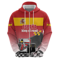 Custom Spain Formula One Zip Hoodie Motorsport with Flag F1 World Championship