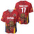 Custom Espana Rugby Spain Baseball Jersey Lion Mascot Come on Los Leones Red Style