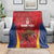Custom Espana Rugby Spain Blanket Lion Mascot Come on Los Leones Red Style