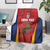 Custom Espana Rugby Spain Blanket Lion Mascot Come on Los Leones Red Style