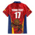 Custom Espana Rugby Spain Family Matching Off The Shoulder Long Sleeve Dress and Hawaiian Shirt Lion Mascot Come on Los Leones Red Style
