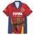Custom Espana Rugby Spain Family Matching Puletasi and Hawaiian Shirt Lion Mascot Come on Los Leones Red Style