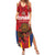 Custom Espana Rugby Spain Family Matching Summer Maxi Dress and Hawaiian Shirt Lion Mascot Come on Los Leones Red Style