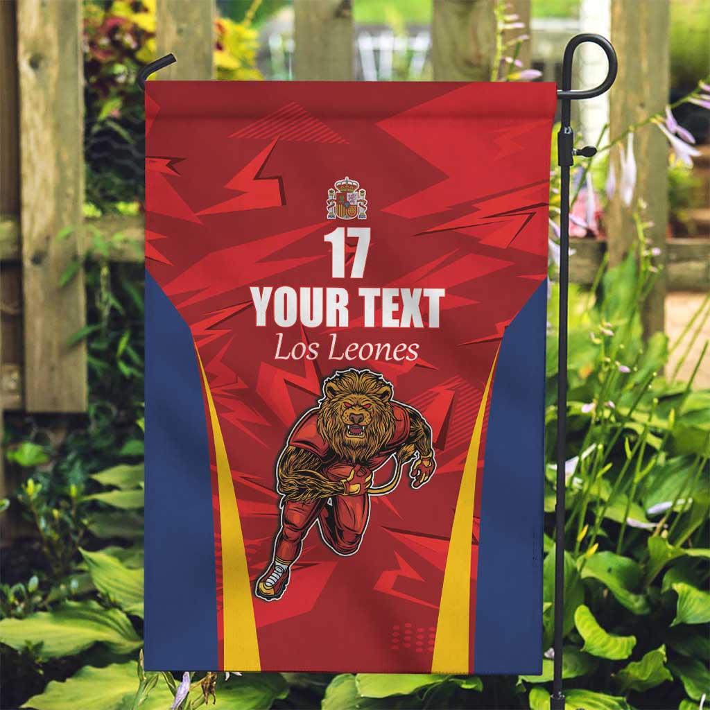 Custom Espana Rugby Spain Garden Flag Lion Mascot Come on Los Leones Red Style