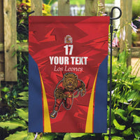 Custom Espana Rugby Spain Garden Flag Lion Mascot Come on Los Leones Red Style