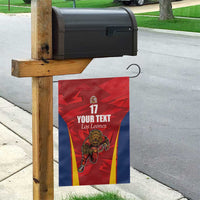 Custom Espana Rugby Spain Garden Flag Lion Mascot Come on Los Leones Red Style