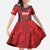 Custom Espana Rugby Spain Kid Short Sleeve Dress Lion Mascot Come on Los Leones Red Style