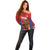 Custom Espana Rugby Spain Off Shoulder Sweater Lion Mascot Come on Los Leones Red Style