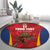 Custom Espana Rugby Spain Round Carpet Lion Mascot Come on Los Leones Red Style
