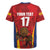 Custom Espana Rugby Spain Rugby Jersey Lion Mascot Come on Los Leones Red Style